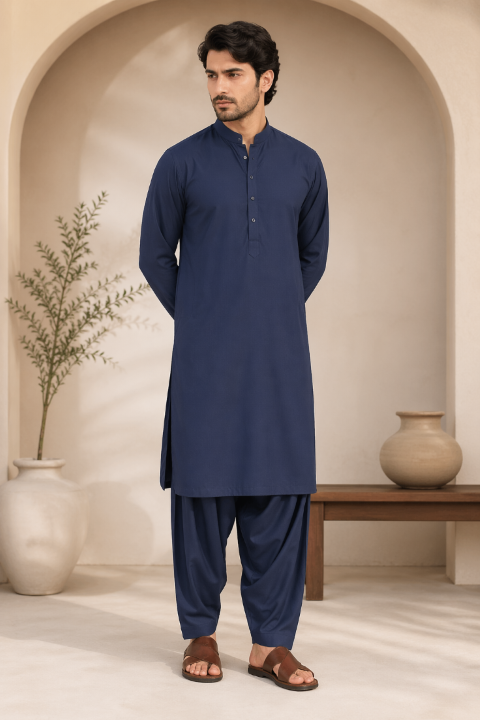 mens-cotton-unstitched-cloth-suit-navy-blue